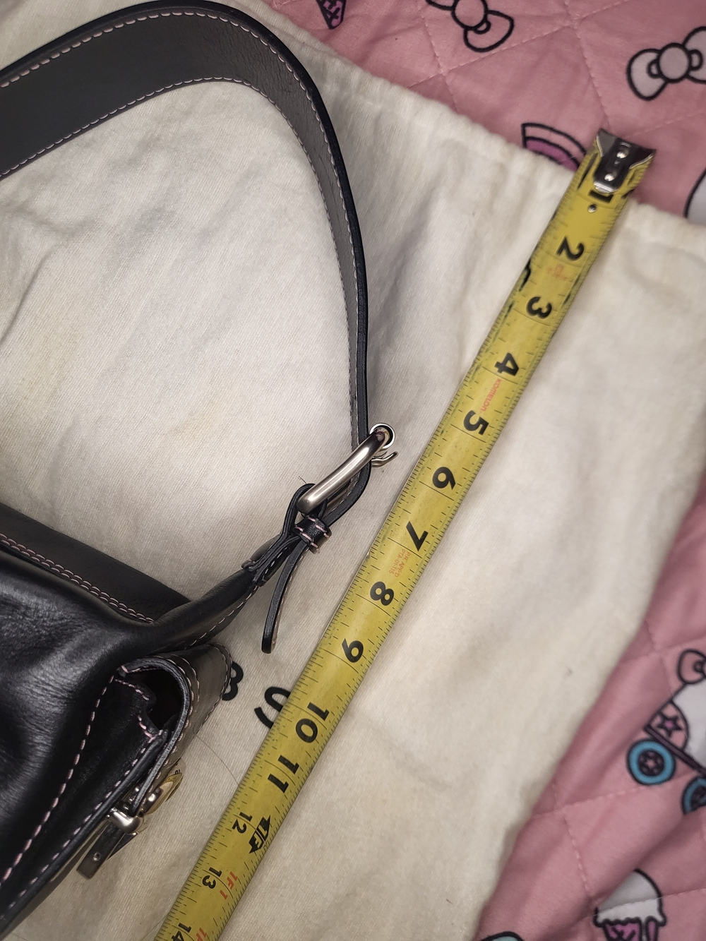 Y2k Marc Jacobs #Susannahbag variant Black Leather Purse Pink Lineing Rare - Picture 11 of 13